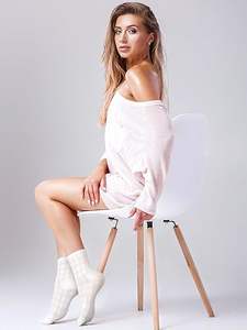 Chaussettes d'hiver décontractées pour hommes de qualité supérieure, respirantes, confortables, en tricot Spandex/Nylon, résistantes aux déchirures, personnalisables, couleur unie - Product Image 5