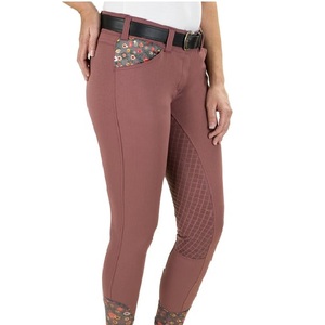 High Quality 4-way Stretch Horse Riding Breeches <b>Leggings</b> Tights <b>Equestrian</b> Wear Pants on Technical Fabric with Soft Feel - Product Image 3