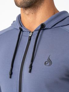 Sweat à capuche en coton noir pour homme, bleu marine, design épais, motif AWFULLOT of COUGH SYRUP, style rétro ample, imprimé graffiti, streetwear - Product Image 3