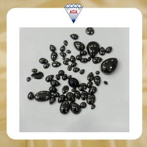 Shungite Naturelle Premium Russe, Cabochons de Formes Mixtes, Pierres Précieuses Noires Riches en Carbone, Taille Libre, Shungite Non Traité, Vente en Gros pour Bijoux - Product Image 2