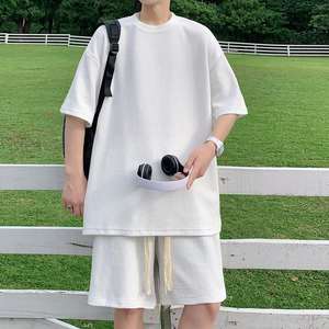 Conjunto de Verano para Hombre de Algodón y Lino Transpirable, Camisa y Pantalones Cortos, Dos Piezas - Product Image 4