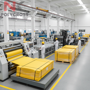 ผ้าใบเคลือบลามิเนตแบบกำหนดเอง OEM เคลือบสองชั้น ป้องกันรังสียูวี สำหรับงานก่อสร้างและขนส่งสินค้า - Product Image 6