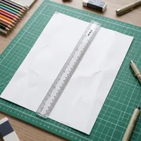 Regla Recta Transparente Vikas de 30 cm, Plástico Resistente, No Plegable, Escala de Medición, para Estudiantes, Escuela, Universidad, Suministro Directo de Fábrica