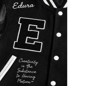 Veste bomber de baseball Varsity pour homme, avec logo personnalisé, style streetwear, broderie en laine de haute qualité, respirante, en polaire pour l'hiver - Product Image 6