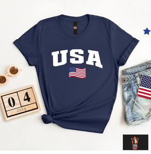 Camiseta con cuello redondo con la bandera de EE. UU., suéter universitario estilo preppy, camiseta estilo universitario, sudadera deportiva universitaria, estilo universitario de los años 90 - Product Image 5