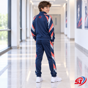 Conjunto Deportivo Ligero con Capucha para Niños, 100% Algodón, Chaqueta y Pantalones de Secado Rápido para Academia de Fútbol y Entrenamiento - Product Image 4