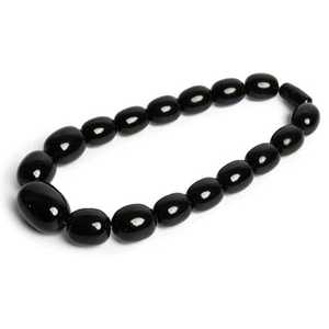 Collier classique en résine turquoise à perles rondes, bijou fantaisie pour femme, pièce maîtresse pour les soirées - Product Image 1