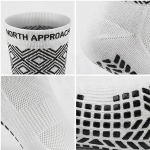 North Approach Crew <b>Socks</b> Geometric Pattern Breathable <b>Running</b> <b>Socks</b> for Adults Summer Season - Product Image 4