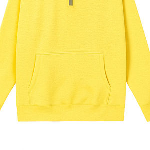 Sudadera de forro polar personalizada con media cremallera, holgada, de color liso, para mujer, con hombros caídos, estilo oversize, OEM - Product Image 2