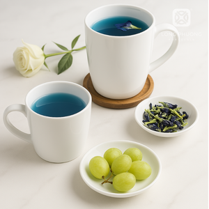 LPV Tasse en porcelaine 220 320 440 ml Tasse de dégustation de thé et de café en porcelaine blanche Ensemble de boissons de luxe vietnamien pour cadeau de restaurant - Product Image 2