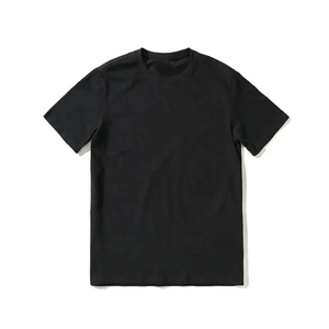 Camiseta de Manga Corta para Hombre, Cuello Redondo, Color Negro, Corte Regular, Algodón Jersey, Estilo Casual, Diseño Personalizado, Tejido Transpirable y Resistente - Product Image 1