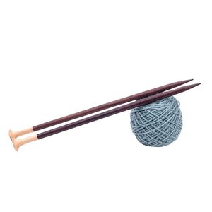 Premium Rosewood Knitting <b>Needles</b> with Elegant Gold-Tone Heads – Smooth Finish, Durable & Comfortable for <b>Yarn</b> Crafts - Product Image 6