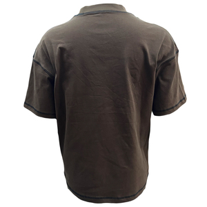 T-shirt en molleton à imprimé numérique graphique pour homme, manches courtes, style hip-hop, coupe régulière, épaules tombantes, décontracté, respirant, séchage rapide - Product Image 3