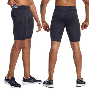 Pantalones Cortos Deportivos Casuales para Hombre, Diseño Sólido, Secado Rápido, Transpirables, para Gimnasio, Correr, Entrenamiento, Compresión hasta la Rodilla - Product Image 2