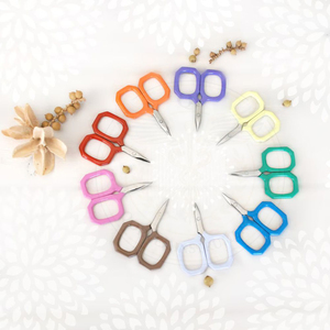 Tijeras para cortar hilo de bordar, punta fina recta, acero inoxidable, juego de tijeras de precisión para manicura y belleza, para cejas y manualidades - Product Image 2