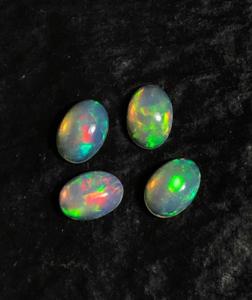 Opale éthiopienne, lot de 4 pièces, cabochons d'opale éthiopienne naturelle, bijoux en opale. - Product Image 3