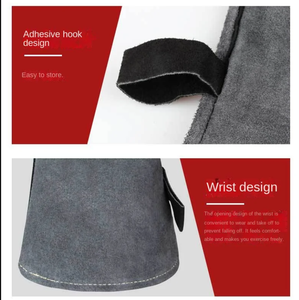 Gants de sécurité en cuir croûte de qualité supérieure, résistants à la chaleur extrême et aux flammes, paume renforcée, protection des mains, pour la chasse LGW-0041 - Product Image 6