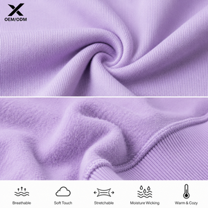 Sudadera Deportiva X Sports City para Mujer, Cuello Redondo, Tejido de Alto Rendimiento, Color Sólido, Paneles Transpirables, Elástica, Corte Regular, OEM - Product Image 4