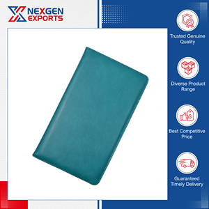 Porte-chèques et porte-stylo en cuir PU de style vintage 24,1x14,5x1,5cm Personnalisable par Nexgen Exports d'Inde - Product Image 4