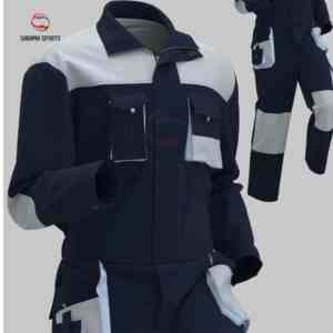 Vêtements de travail printemps : Veste et pantalon, uniforme de travail, combinaison de chantier personnalisée, salopette, vêtements de réparation automobile – Vente directe usine - Product Image 1