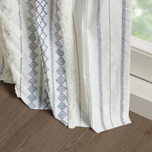 Pannello per Tenda in Cotone Stampato con Striscia in Ciniglia e Fodera 50x108" per Decorazione Casa - Product Image 6