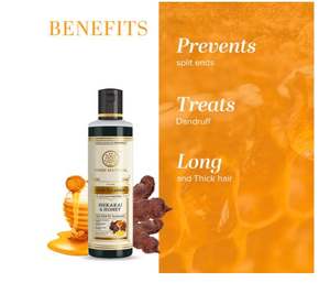 Champú Khadi Natural de Shikakai y Miel 210ml, Para Controlar la Caída del Cabello, Para Reparar el Cabello Dañado, Sin Sulfatos ni Parabenos - Product Image 2