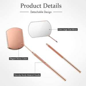 Miroir mural lumineux personnalisé élégant pour bar de beauté, décoration tendance pour salle de maquillage, pliable avec grossissement 3X - Product Image 3