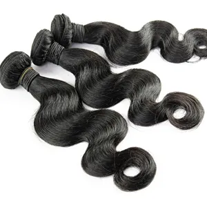 Perruque longue en cheveux naturels indiens Remy noirs, avec dentelle suisse, cheveux Remy en vrac, taille personnalisable - Product Image 5