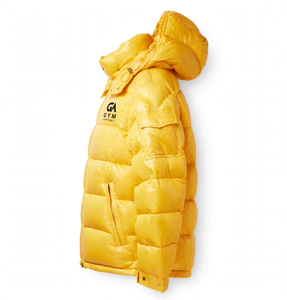 <b>GYM</b> Active Men's High Quality Winter Puffer <b>Jacket</b> Custom Polyester Fabric Waterproof Breathable Wool Lined Sporty Style - Product Image 3