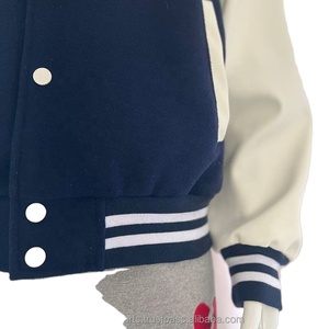 Men's High Quality Wool Bomber Baseball <b>Jacket</b> Custom Logo Chenille Embroidery Winter Varsity <b>Jackets</b> with Fabric Material - Product Image 4