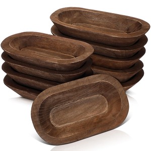 Bols à mélanger en bois de pin rustique style ferme, vente en gros |   Bols en bois faits à la main en Inde - Product Image 1
