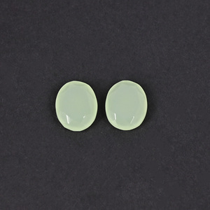 Calcedonia Verde de 6.2 Quilates (Peso por Par) 11x9mm Forma Ovalada Gema Suelta - Product Image 4