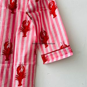 Nueva Llegada: Conjunto de Pijama para Mujer, 100% Algodón, Estampado Indio, Secado Rápido, Cuello en V, Manga Larga, Casual - Product Image 4