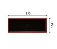 Assiettes et plats design 260x134mm, cadeau d'affaires, plat rectangulaire noir en mélamine, couleur unie, écologique, style minimaliste