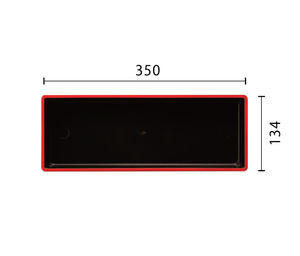 จานอาหารและจานเสิร์ฟขนาด 260x134 มม. ของขวัญทางธุรกิจ จานสี่เหลี่ยมสีดำ เมลามีน สีพื้น รักษ์โลก สไตล์มินิมอล - Product Image 5