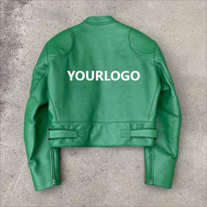 Chaqueta de Cuero Casual para Hombre, con Logotipo Personalizado, Diseño en Blanco, Tallas Grandes, Chaquetas para Hombre de Alta Calidad - Product Image 2