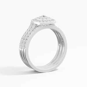 Anillo de eternidad clásico para mujer con moissanita de 0.88ctw de triple engaste, hecho a mano, chapado en rodio, engaste de puntas, 10K 14K 18K, venta al por mayor - Product Image 4