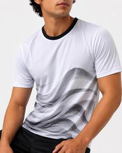 T-shirt pour homme à manches courtes, col rond, style sublimation, motif tricoté, polyester, coupe décontractée, respirant, design tendance - Product Image 6