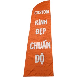 Drapeau plume en aluminium personnalisé pour l'extérieur avec impression numérique, drapeau de plage - Product Image 1