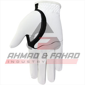 Guantes de Golf Unisex de Cuero Genuino de Alta Calidad para Hombre, Correa de Muñeca Ajustable con Cierre de Gancho y Bucle, Servicio OEM con Logotipo Personalizado - Product Image 4