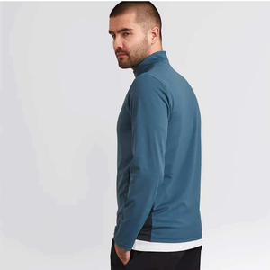 Camiseta Deportiva Personalizada para Hombre con Cierre de Cremallera de un Cuarto |   Camiseta Deportiva de Manga Larga, Secado Rápido y Transpirable |   OEM para Golf, Running y Fitness - Product Image 3