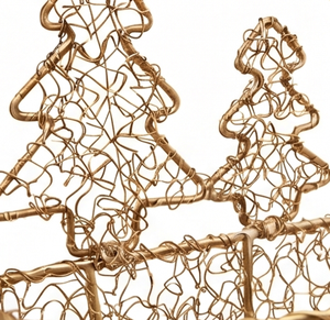 Cesta Colgante de Malla Metálica Premium para Montar en la Pared con Diseño de Árbol de Navidad para Decoración del Hogar y Almacenamiento - Product Image 2