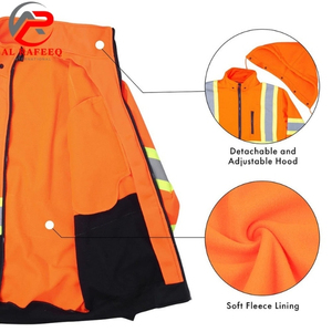 Sudadera de Seguridad de Alta Visibilidad, Reflectante, Transpirable y Ligera, de Algodón, para Trabajadores, Calidad Premium 2026 - Product Image 3