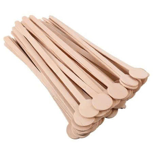Agitadores de café de madera desechables ecológicos con logo personalizado, palitos de madera biodegradables para bebidas calientes, té, leche, jugo. - Product Image 2