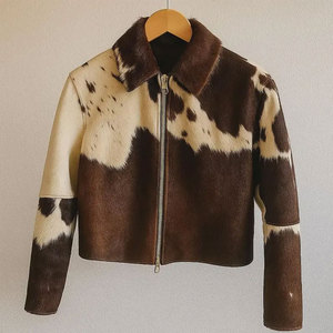 เสื้อแจ็คเก็ตหนังแท้คุณภาพสูงสำหรับผู้ชาย แฟชั่นเสื้อแจ็คเก็ตหนังวัว ดีไซน์ล่าสุด รุ่นใหม่ล่าสุด - Product Image 1