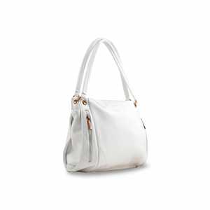 Bolso de hombro formal para hombre blanco P36384 - Product Image 2