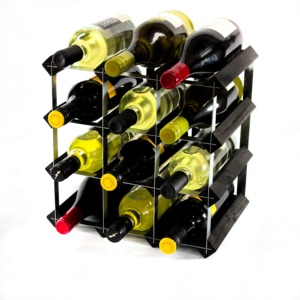 Porte-bouteilles de vin en métal artistique, présentoir de bar incurvé moderne - Product Image 4