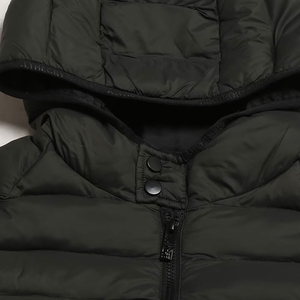 Veste matelassée à capuche pour homme, rembourrée de duvet, coupe-vent, fermeture éclair, pour l'hiver - Product Image 5