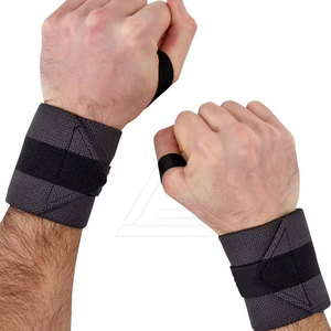 สายรัดข้อมือแบบพรีเมียมพร้อมสายรัดยืดหยุ่นปรับได้สำหรับการยกน้ำหนัก พาวเวอร์ลิฟติ้ง การฝึกซ้อมในยิม และการออกกำลังกาย - Product Image 4
