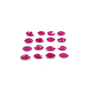 Rubí Africano Natural Sin Tratar, Calibrado, Corte Marquise 3x6mm, Gema de Rubí Natural Facetada Suelta para Joyería, Lista para Usar - Product Image 1